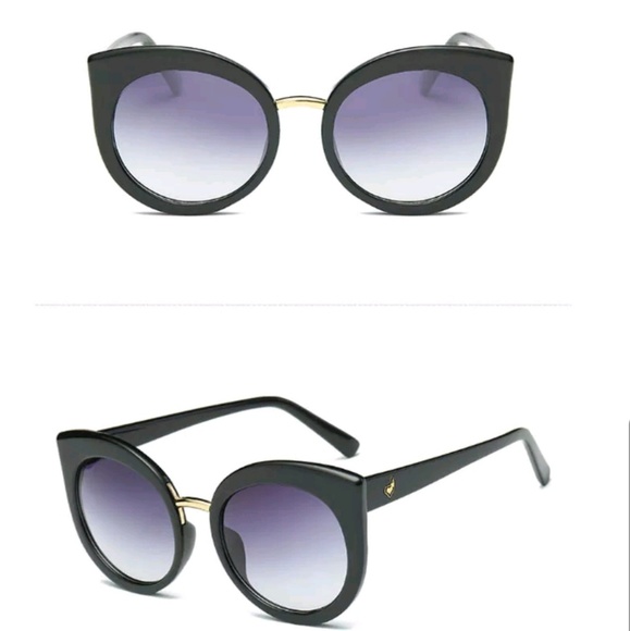 New Retro Round Cat Eye Design Sunglasses - Picture 5 of 5